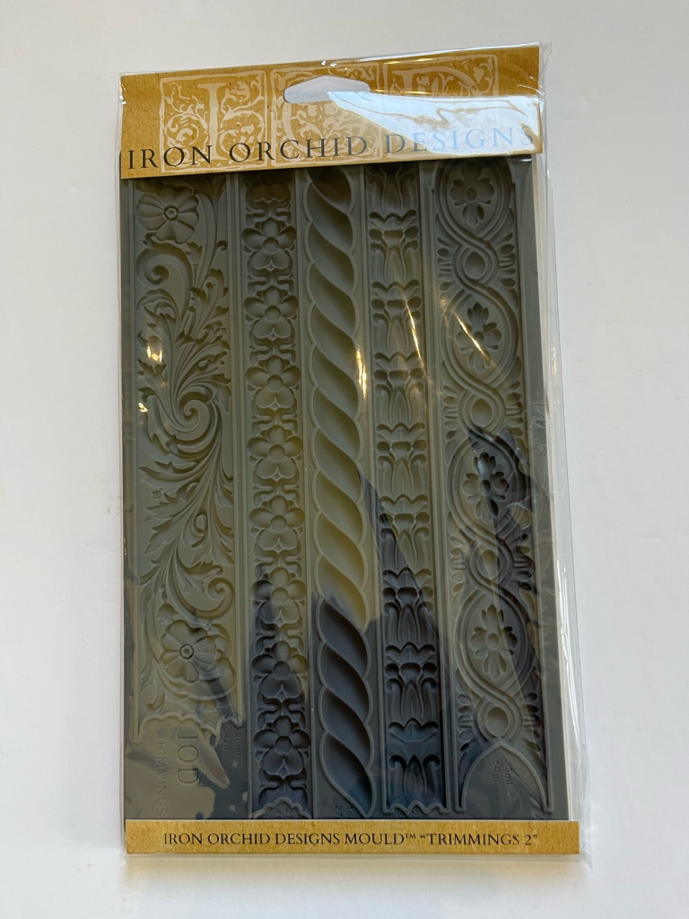 IRON ORCHID DESIGNS IOD “TRIMMINGS 2” MOULD | BRAND NEW!